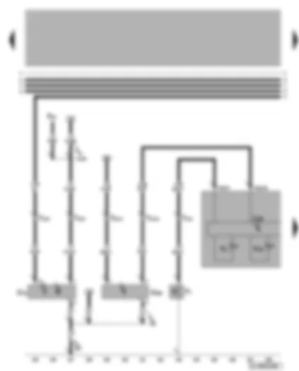 Wiring Diagram  VW NEW BEETLE 2010 - Oil pressure switch - speedometer sender - oil level and oil temperature sender - control unit in dash panel insert